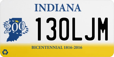 IN license plate 130LJM