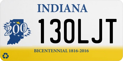 IN license plate 130LJT
