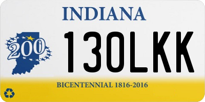 IN license plate 130LKK
