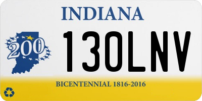IN license plate 130LNV