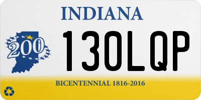 IN license plate 130LQP
