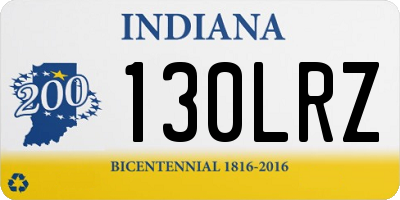 IN license plate 130LRZ