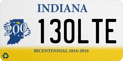 IN license plate 130LTE