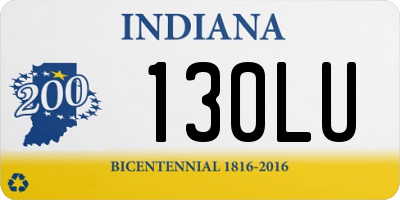 IN license plate 130LU