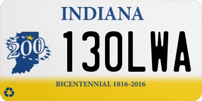 IN license plate 130LWA