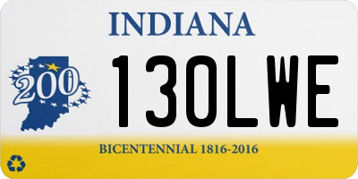 IN license plate 130LWE