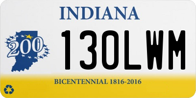 IN license plate 130LWM