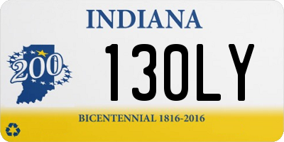 IN license plate 130LY