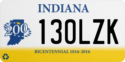 IN license plate 130LZK