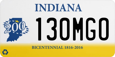 IN license plate 130MGO