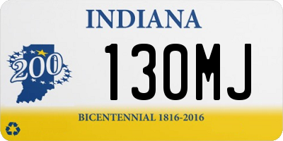 IN license plate 130MJ