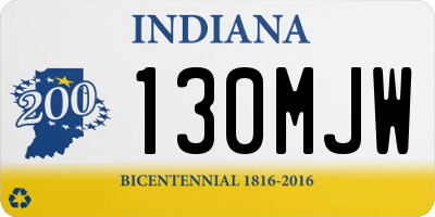 IN license plate 130MJW