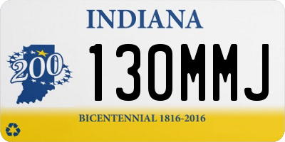 IN license plate 130MMJ