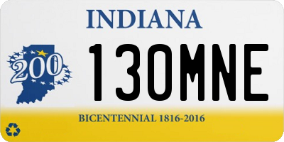 IN license plate 130MNE