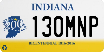IN license plate 130MNP