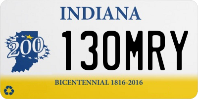 IN license plate 130MRY