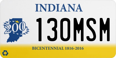 IN license plate 130MSM