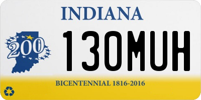 IN license plate 130MUH