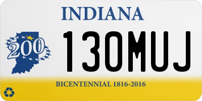 IN license plate 130MUJ