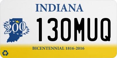 IN license plate 130MUQ