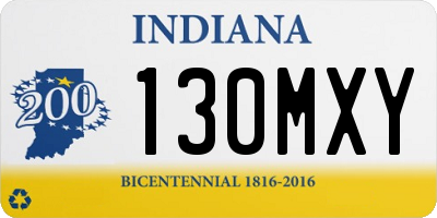 IN license plate 130MXY