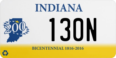 IN license plate 130N