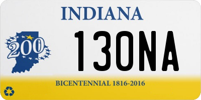 IN license plate 130NA