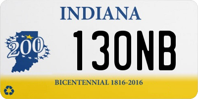 IN license plate 130NB