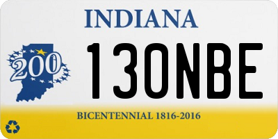 IN license plate 130NBE