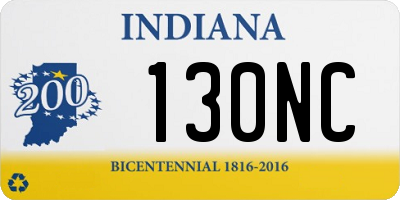 IN license plate 130NC