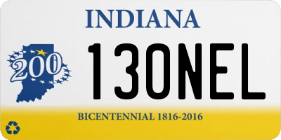 IN license plate 130NEL