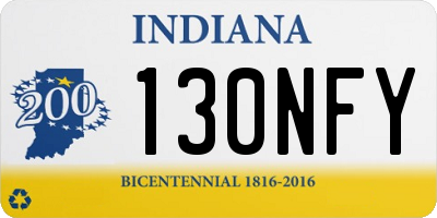 IN license plate 130NFY
