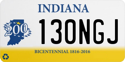 IN license plate 130NGJ