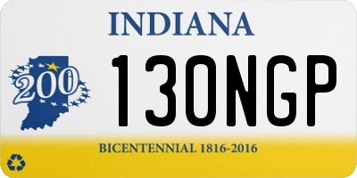 IN license plate 130NGP