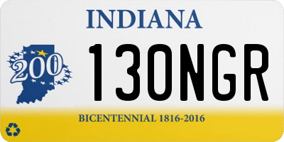 IN license plate 130NGR