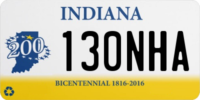 IN license plate 130NHA