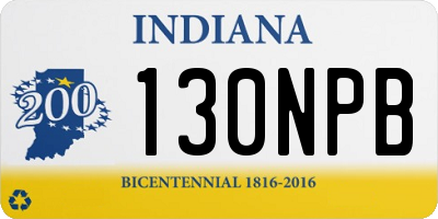 IN license plate 130NPB