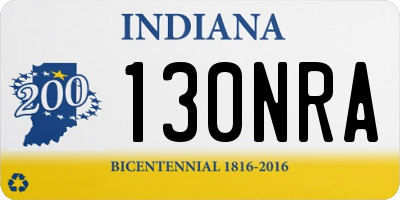 IN license plate 130NRA