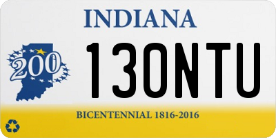 IN license plate 130NTU