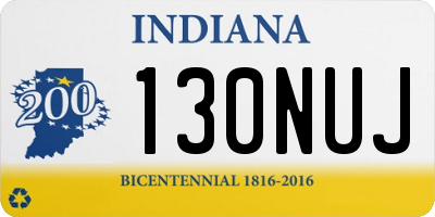 IN license plate 130NUJ
