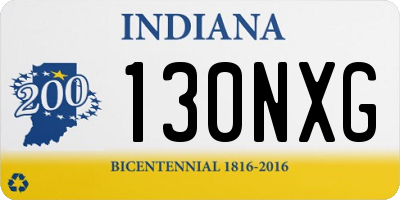 IN license plate 130NXG