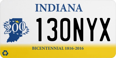 IN license plate 130NYX