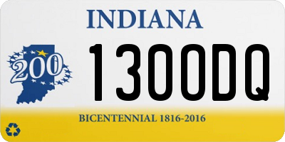 IN license plate 130ODQ