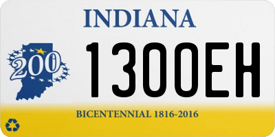 IN license plate 130OEH
