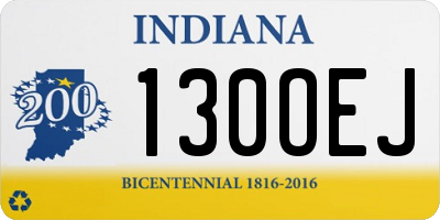 IN license plate 130OEJ