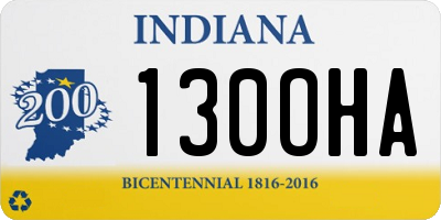IN license plate 130OHA