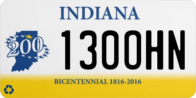IN license plate 130OHN