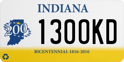 IN license plate 130OKD