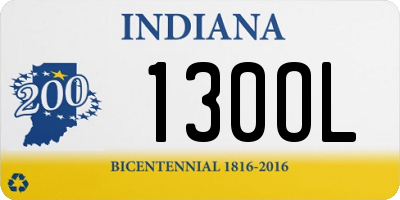 IN license plate 130OL