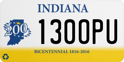 IN license plate 130OPU